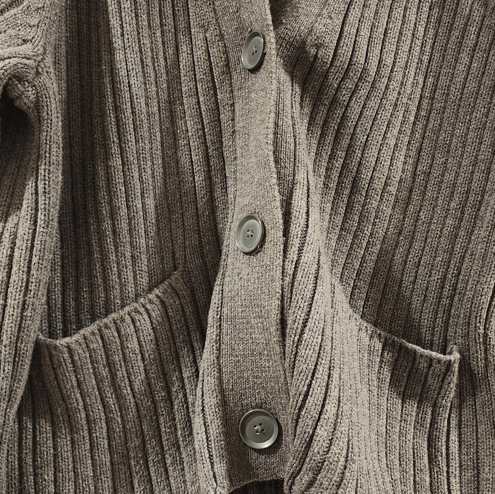 GAP Women's Gray Ribbed Sweater - Picture 4 of 5